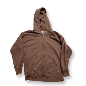 Aritzia TNA Boyfriend Zip Up Hoodie